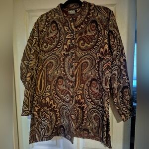 Chico's Multicolor Paisley Jacket 12